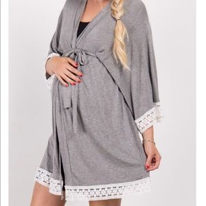 New In Bag Pink Blush Maternity Robe
